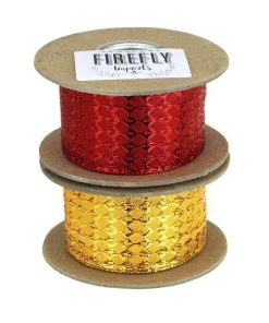 Double Ruffled Satin Ribbon, 1-1/2-inch, 3-yard 