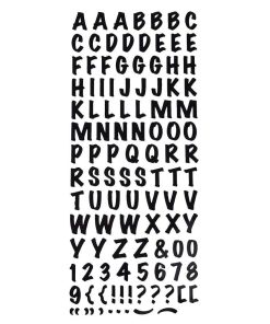 Alphabet Letter & Number Stencil Set, 1-Inch, 2-Sheets